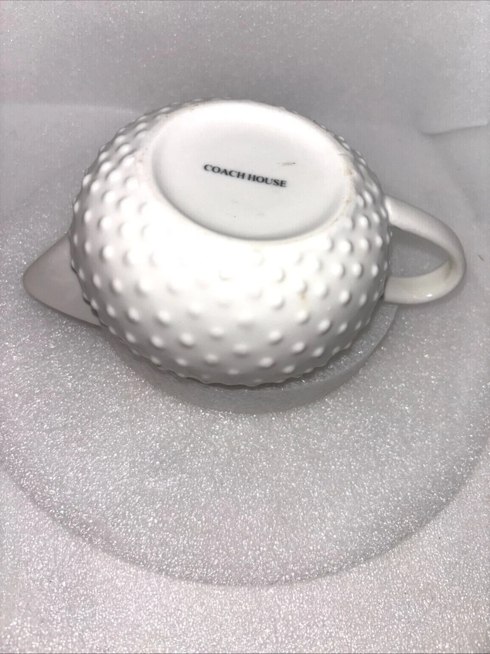 Vintage Rare Coach House White Hob Nail Design Creamer Milk Jug